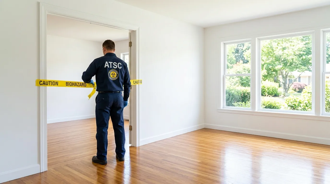 Certified biohazard cleanup crew performing Decomposition Cleanup in Cheyenne